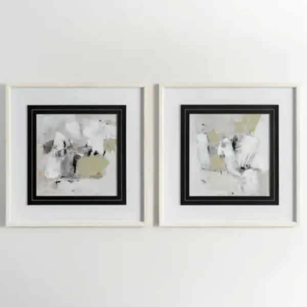 Framed Art-Kirkland's Home Neutral Abstract Matted Ii Framed Art Print Tan