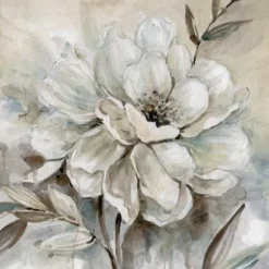 Canvas Art-Kirkland's Home Neutral Bloom I Canvas Art Print Tan/White