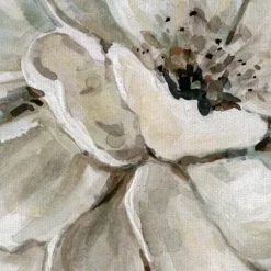 Canvas Art-Kirkland's Home Neutral Bloom I Canvas Art Print Tan/White