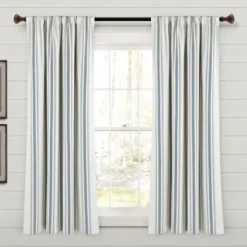 Curtains & Drapes-Kirkland's Home Neutral Chevron 2-Pc. Curtain Panel Set, 84 In. Tan
