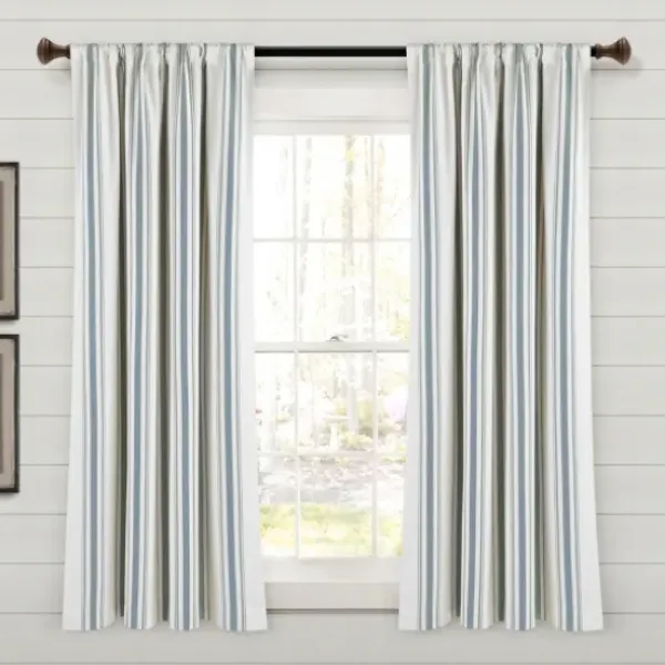 Curtains & Drapes-Kirkland's Home Neutral Chevron 2-Pc. Curtain Panel Set, 84 In. Tan