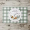 Kitchen & Floor Mats-Kirkland's Home Neutral Floral Colorblock Floor Mat Tan/White