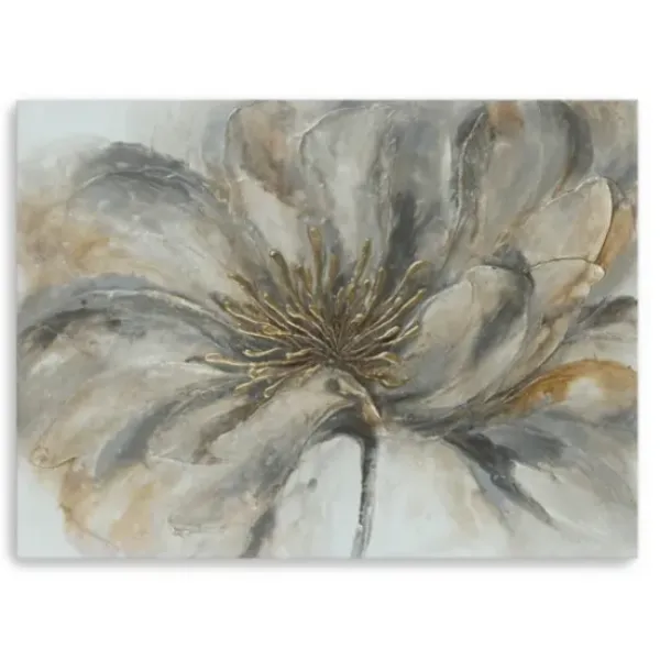 Canvas Art-Kirkland's Home Neutral Floral Giclee Canvas Art Print Tan