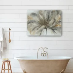Canvas Art-Kirkland's Home Neutral Floral Giclee Canvas Art Print Tan