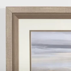 Framed Art-Kirkland's Home Neutral Horizon Landscape Framed Art Print Gray