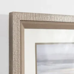 Framed Art-Kirkland's Home Neutral Horizon Landscape Framed Art Print Gray