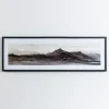 Framed Art-Kirkland's Home Neutral Landscape Foil Framed Wall Art Black/Tan/Gray