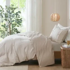 Duvets-Kirkland's Home Neutral Oversized 3-Pc. King Duvet Cover Set Tan