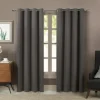 Curtains & Drapes-Kirkland's Home Neutral Vintage Stripe Curtain Panel Set, 95 In. Tan/White