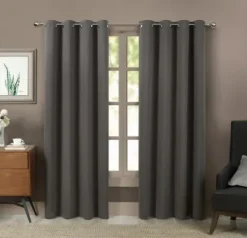 Curtains & Drapes-Kirkland's Home Neutral Vintage Stripe Curtain Panel Set, 95 In. Tan/White
