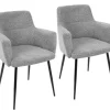 Dining Chairs-Kirkland's Home Noise Midcentury Dining Chairs, Set Of 2 Gray