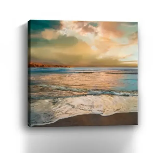 Canvas Art-Kirkland's Home Nuance Canvas Art Print Blue/Yellow/Tan