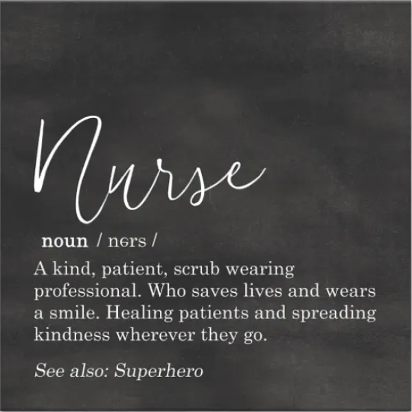 Wall Quotes & Signs-Kirkland's Home Nurse Definition Canvas Art Print Black