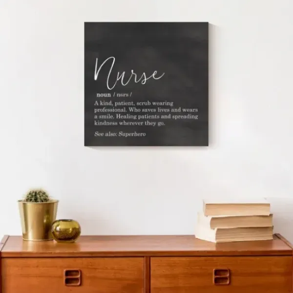 Wall Quotes & Signs-Kirkland's Home Nurse Definition Canvas Art Print Black