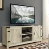 Tv Stands & Media Consoles-Kirkland's Home Oak Barn Doors Tv Stand White