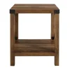 Accent & End Tables-Kirkland's Home Oak Industrial X-Frame Accent Table Brown