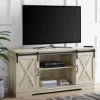 Tv Stands & Media Consoles-Kirkland's Home Oak Sliding Barn Door Tv Stand White