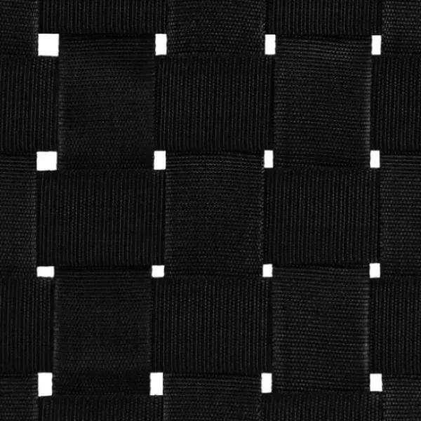Benches & Ottomans-Kirkland's Home Oak Wood And Woven Nylon Bench Black/Tan
