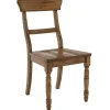 Dining Chairs-Kirkland's Home Oak Wood Ladder Back Dining Chairs, Set Of 2 Brown