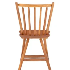 Dining Chairs-Kirkland's Home Oak Wood Spindle Back Dining Chairs, Set Of 2 Brown