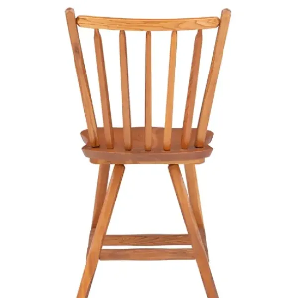 Dining Chairs-Kirkland's Home Oak Wood Spindle Back Dining Chairs, Set Of 2 Brown