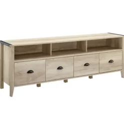 Tv Stands & Media Consoles-Kirkland's Home Oak Wood Tv Console White