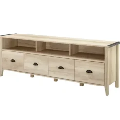 Tv Stands & Media Consoles-Kirkland's Home Oak Wood Tv Console White