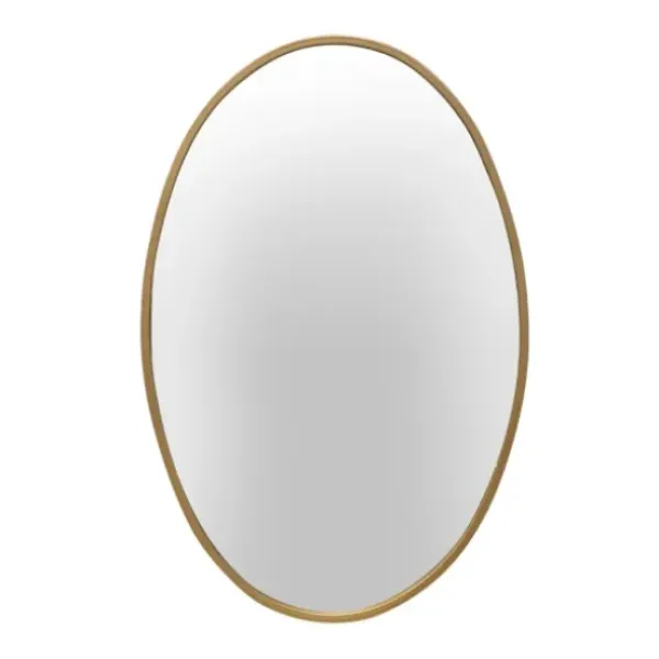 Decorative Mirrors-Kirkland's Home Oakland Oval Wall Mirror Gold