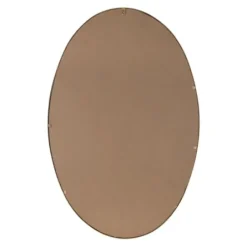 Decorative Mirrors-Kirkland's Home Oakland Oval Wall Mirror Gold