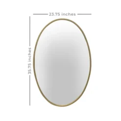 Decorative Mirrors-Kirkland's Home Oakland Oval Wall Mirror Gold