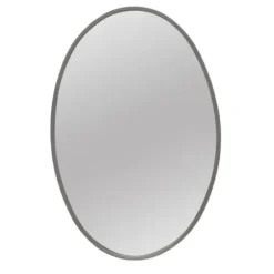 Decorative Mirrors-Kirkland's Home Oakland Oval Wall Mirror Silver