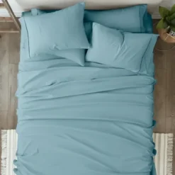 Bed Sheets-Kirkland's Home Ocean 6-Pc. Twin Sheet Set Blue