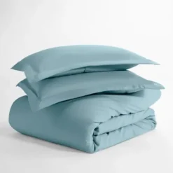 Duvets-Kirkland's Home Ocean Solid 3-Pc. Twin Duvet Cover Set Blue