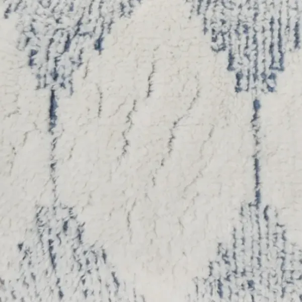 Pillows-Kirkland's Home Ocean Stripe Diamond Tassels Cotton Lumbar Pillow Blue
