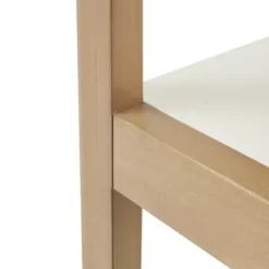 Bookshelves-Kirkland's Home Off White Wood Shelves With Natural Frame Bookcase
