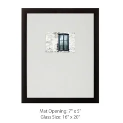 Gallery Wall Frames-Kirkland's Home Offset Mat 5X7 5-Pc. Gallery Wall Frame Set Black