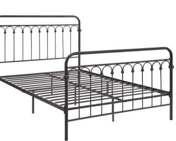 Beds & Headboards-Kirkland's Home Oil Rubbed Bronze Metal Platform Full Bed Brown