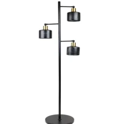 Floor Lamps-Kirkland's Home Oiled Bronze 3-Light Cage Tree Floor Lamp Brown