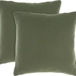 Pillows-Kirkland's Home Olive Cable Knit Throw Pillows, Set Of 2 Green