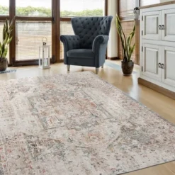 Outdoor Rugs-Kirkland's Home Ombre At Dusk Indoor/Outdoor Area Rug, 7X9 Ivory/Orange