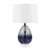Table Lamps-Kirkland's Home Ombre Blue Glass Teardrop Table Lamp White