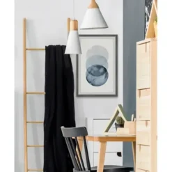 Framed Art-Kirkland's Home Ombre Overlapping Circles Giclee Framed Art Print Blue/White