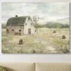 Canvas Art-Kirkland's Home On The Farm Giclee Canvas Art Print, 40X30 In. Gray/White/Green