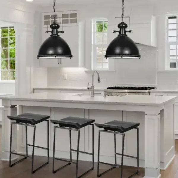 Bar Stools & Counter Height Stools-Kirkland's Home Onyx Modern Metal Curve Seat Bar Stool Black
