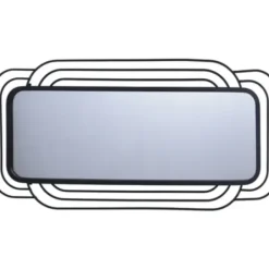 Decorative Mirrors-Kirkland's Home Onyx Ringed Oblong Frame Wall Mirror