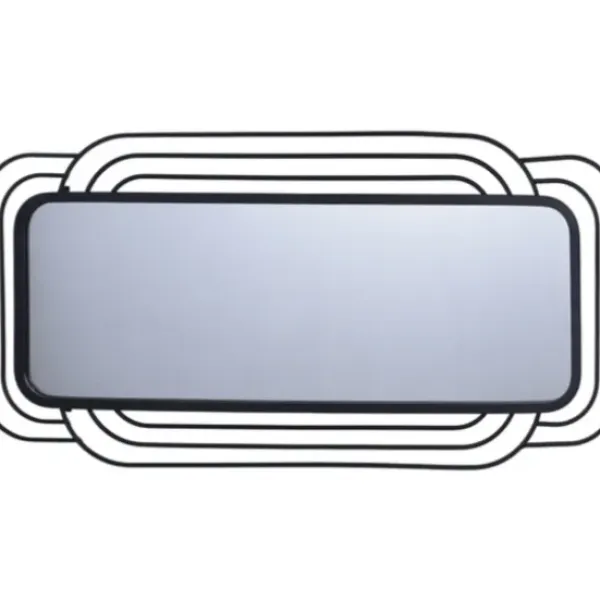 Decorative Mirrors-Kirkland's Home Onyx Ringed Oblong Frame Wall Mirror