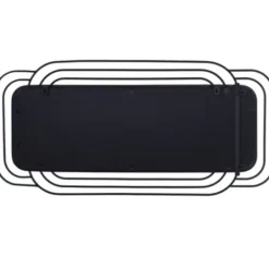 Decorative Mirrors-Kirkland's Home Onyx Ringed Oblong Frame Wall Mirror