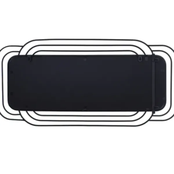 Decorative Mirrors-Kirkland's Home Onyx Ringed Oblong Frame Wall Mirror