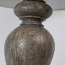 Table Lamps-Kirkland's Home Opal Rustic Wood Table Lamps, Set Of 2 Gray