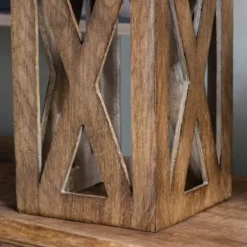 Table Lamps-Kirkland's Home Open Block Table Lamp Tan